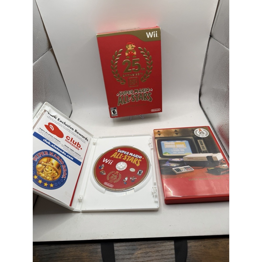 Mint Nintendo Wii Super Mario All-Stars 25th Anniversary Edition Fast Shipping